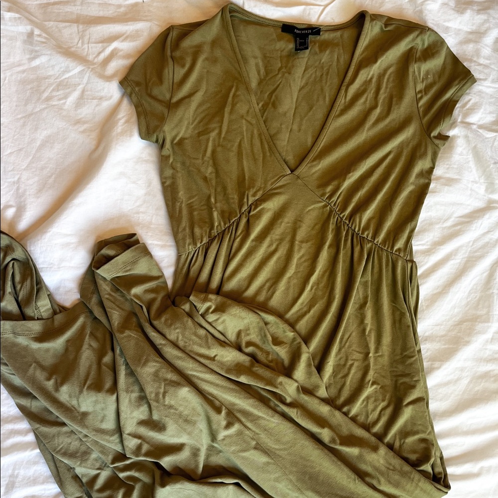 Forever 21 Green Maxi Dress